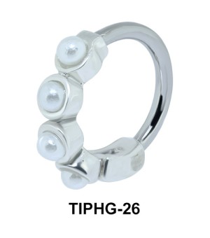 Pearl Shaped Upper Ear Design Rings TIPHG-26