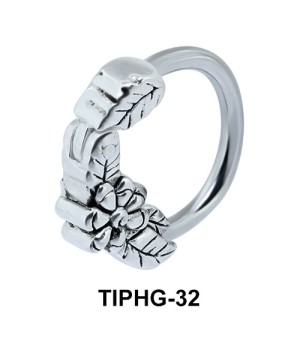 Leafy Design Upper Ear Piercing Ring TIPHG-32