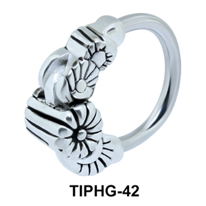 Floral Upper Ear Piercing Ring TIPHG-42