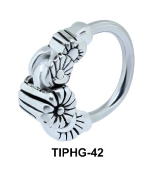 Floral Upper Ear Piercing Ring TIPHG-42