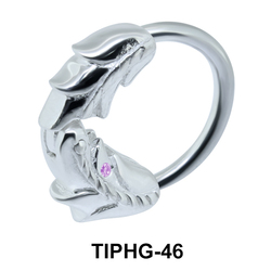 Leafy Upper Ear Piercing Ring TIPHG-46