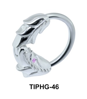 Leafy Upper Ear Piercing Ring TIPHG-46