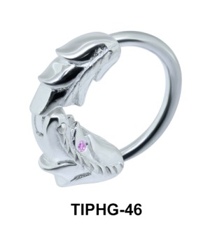 Leafy Upper Ear Piercing Ring TIPHG-46