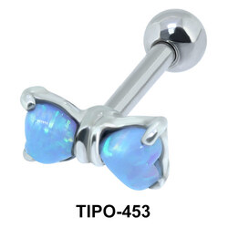 Blue Bow Helix Ear Piercing Romantic Line TIPO-453