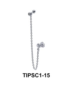 Simple Ear Chain Piercing TIPSC1-15