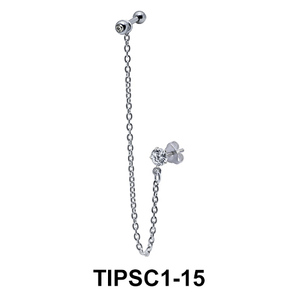 Simple Ear Chain Piercing TIPSC1-15