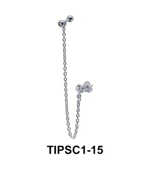 Simple Ear Chain Piercing TIPSC1-15