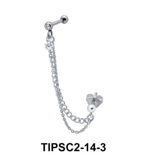 Butterfly Ear Chain Piercing TIPSC2-14-3