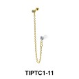 CZ Stone Tragus Piercing Chain TIPTC1-11