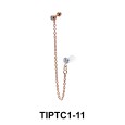 CZ Stone Tragus Piercing Chain TIPTC1-11