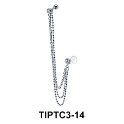 Ear Piercing with Stud Chain TIPTC3-14 