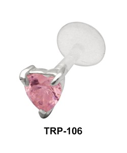 Heart CZ Tragus Piercing TRP-106