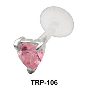Heart CZ Tragus Piercing TRP-106