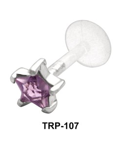 Star CZ Tragus Piercing TRP-107