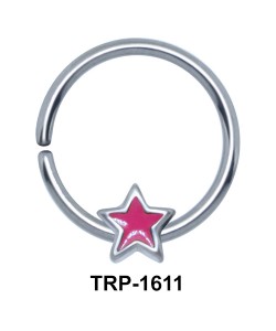 Pink Star Closure Ring Charms TRP-1611