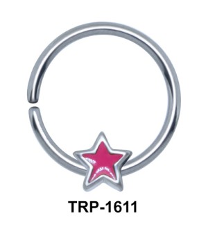 Pink Star Closure Ring Charms TRP-1611