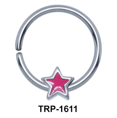 Pink Star Closure Ring Charms TRP-1611