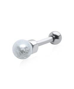 White Pearl Set Helix Piercing TIP-151pp