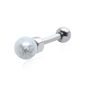 White Pearl Set Helix Piercing TIP-151pp