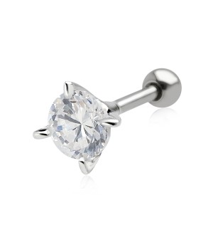 Round Stone Helix Ear Piercing TIP-155