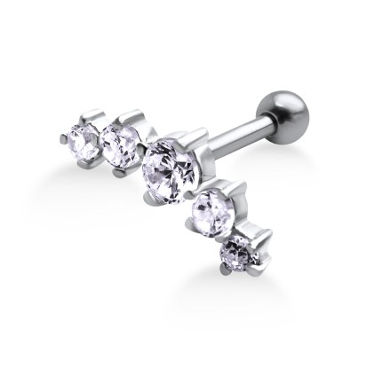 Lavender Stones Helix Ear Piercing TIP-252-LAV