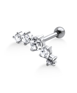 Multiple Stones Helix Ear Piercing TIP-252