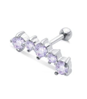 Lavender Stones Helix Ear Piercing TIP-253-LAV