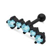 Aquamarine Stones Helix Ear Piercing TIP-253-AQ