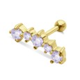 Lavender Stones Helix Ear Piercing TIP-253-LAV