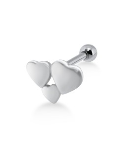 Tri Heart Helix Ear Piercing TIP-282