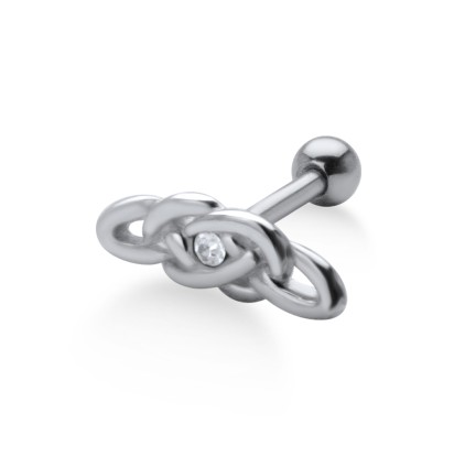 Stone Set Cute Design Helix Piercing TIP-363