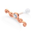 Wavy Shaped PTFE Internal Barbells TIP-622 