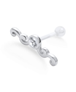 Wavy Shaped PTFE Internal Barbells TIP-622 