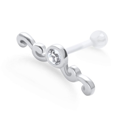 Wavy Shaped PTFE Internal Barbells TIP-622 