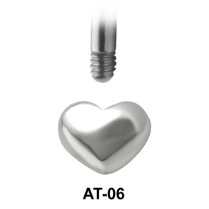 Heart Shaped 1.2 Piercing Attachment AT-06
