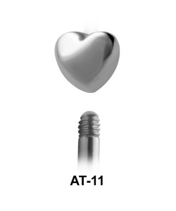 Heart Shaped 1.2 Piercing Attachment AT-11