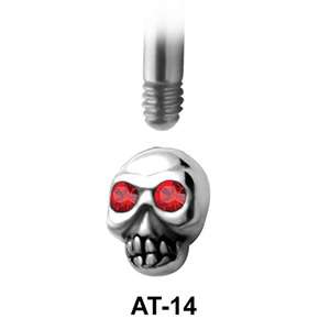 Skull Shaped 1.2 Attachments Face Piercing AT-14