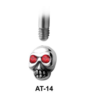 Skull Shaped 1.2 Attachments Face Piercing AT-14