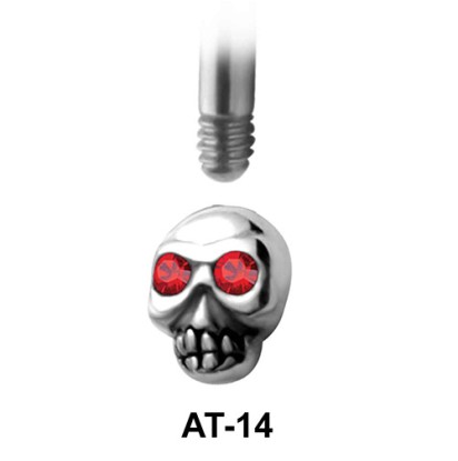 Skull Shaped 1.2 Attachments Face Piercing AT-14