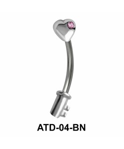 Heart Key Multi Face Piercing ATD-04