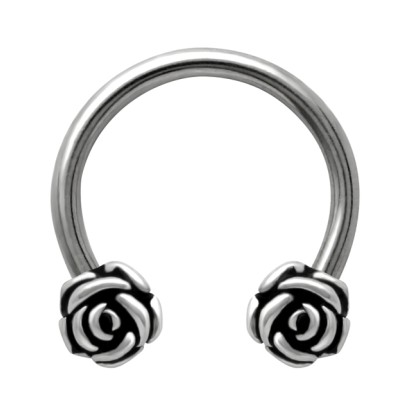 1.2 mm. Double Rose Face Piercing ATD-09