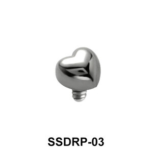 Small Heart Shaped 1.2 mm Internal Attachment SSDRP-03