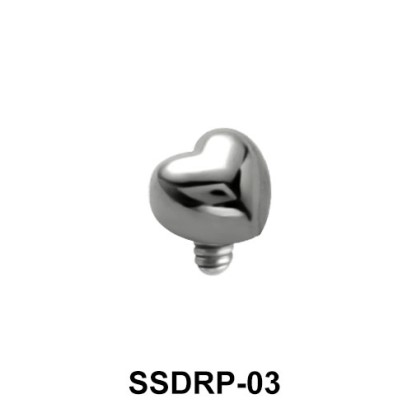 Small Heart Shaped 1.2 mm Internal Attachment SSDRP-03