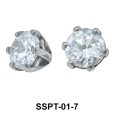 Prong Set Round Stone External Attachments SSPT-01