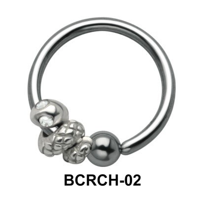 Snake Closure Rings Charms BCRCH-02