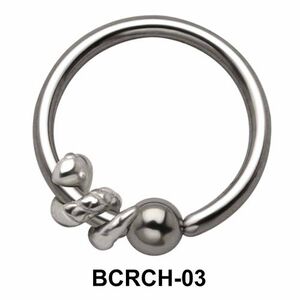 Snake Closure Rings Charms BCRCH-03