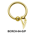 Wings Closure Rings Charms BCRCH-04