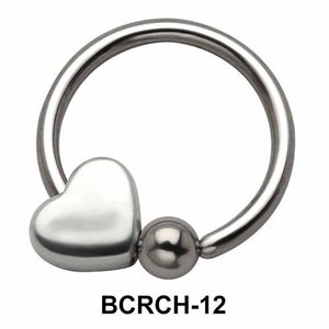 Heart Closure Rings Charms BCRCH-12