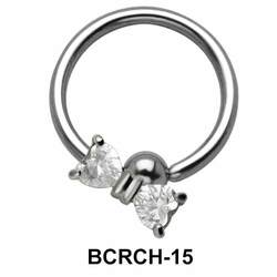 CZ Bow Closure Rings Charms BCRCH-15