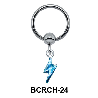 Hot Helix Charm And Closure Ring BCRCH-24